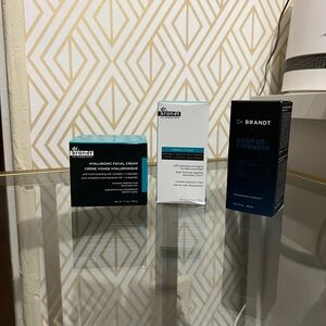 Dr. Brandt Skincare Trio - Blue and White Packaging